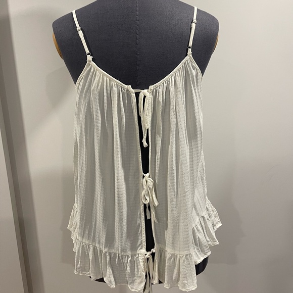 H&M Cream Ruffle Hem Camisole - Picture 4 of 4